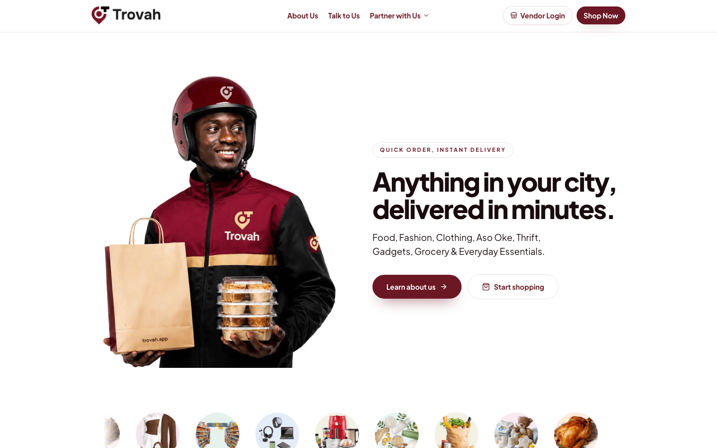 Trovah - anything in your city, delivered in minutes